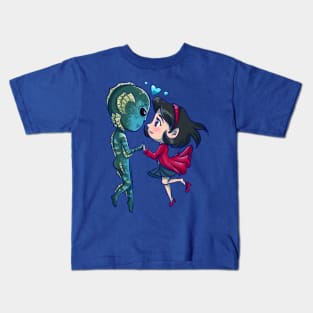 little shape of water Kids T-Shirt